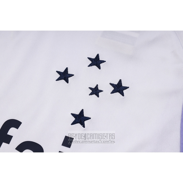 Chandal del Cruzeiro Manga Corta 2023-2024 Blanco - Pantalon Corto